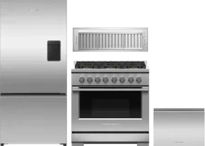 4 Piece Package Includes Refrigerator, Range, Hood And Dishwasher